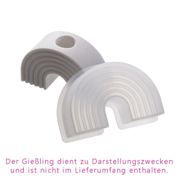 Preview: Silikonform Regenbogen Kerzenständer