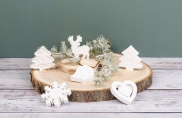 Preview: HobbyFun Silikonform Springerle Weihnachten