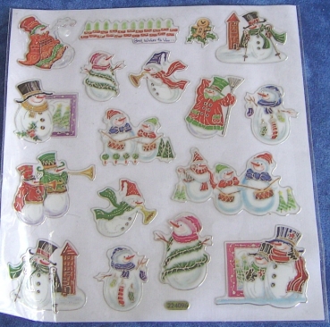 Sticker Schneemänner
