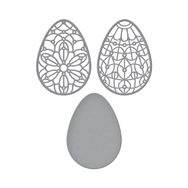 Spellbinders Forever Spring Eggs Etched Dies