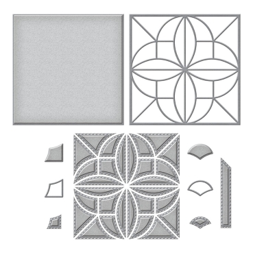 Spellbinders Patchwork Petals Etched Dies