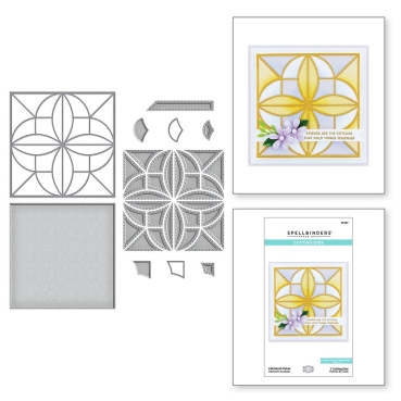 Preview: Spellbinders Patchwork Petals Etched Dies
