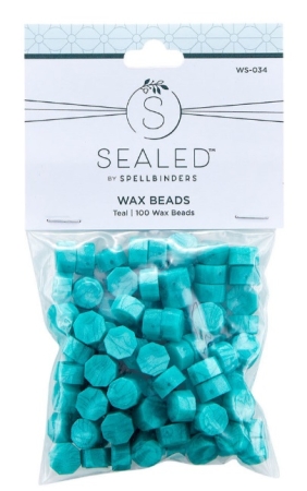 Spellbinder Wax Beads 100 Stück Teal