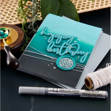 Preview: Spellbinder Wax Beads 100 Stück Teal