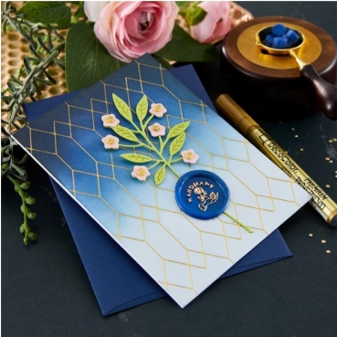 Preview: Spellbinder Wax Beads 100 Stück Royal Blue