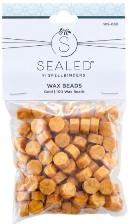 Spellbinder Wax Beads 100 Stück Gold