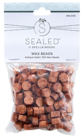 Spellbinder Wax Beads 100 Stück Antique Gold