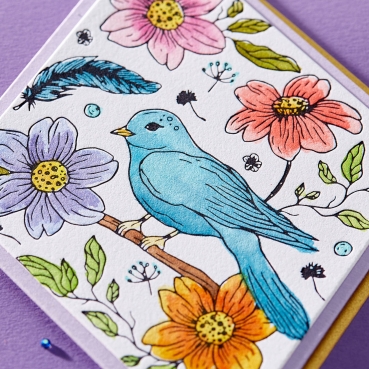 Spellbinders Diamond Aviary Press Plate