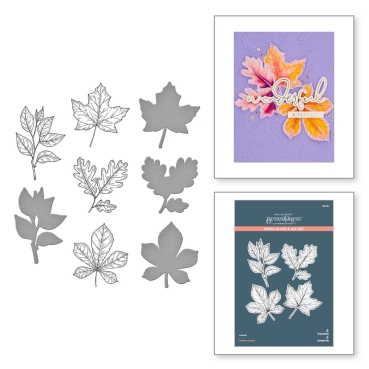 Preview: Spellbinder Autumn Leaves Press Plate & Die Set