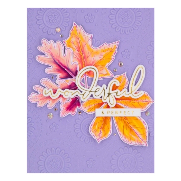 Preview: Spellbinder Autumn Leaves Press Plate & Die Set