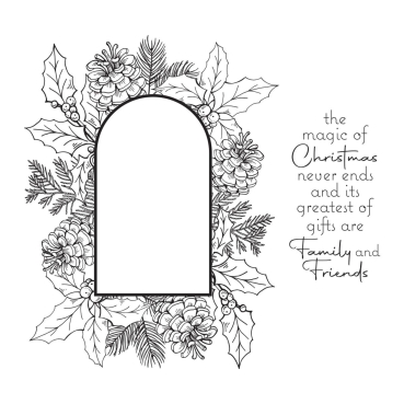 Spellbinder Magic of Christmas Frame Press Plate