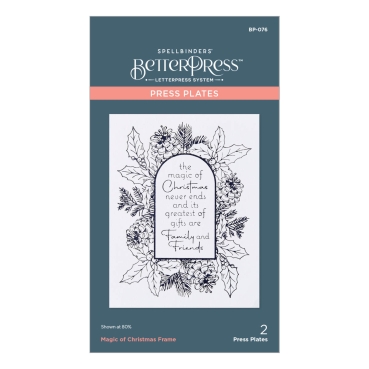 Preview: Spellbinder Magic of Christmas Frame Press Plate
