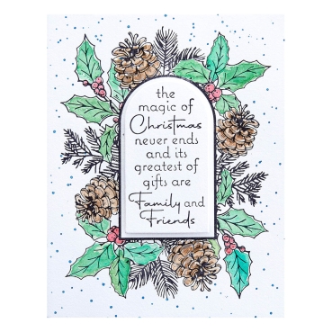 Preview: Spellbinder Magic of Christmas Frame Press Plate