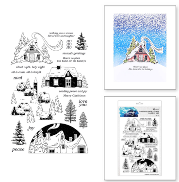 Preview: Spellbinder Winter Wonderland Stamp & Die Bundle