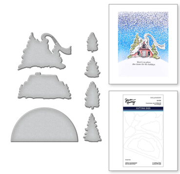 Preview: Spellbinder Winter Wonderland Stamp & Die Bundle