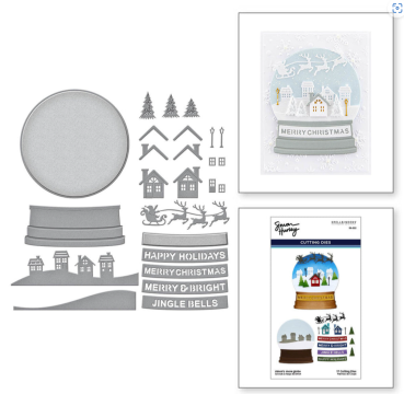 Preview: Spellbinders Simon's Snow Globe Etched Dies