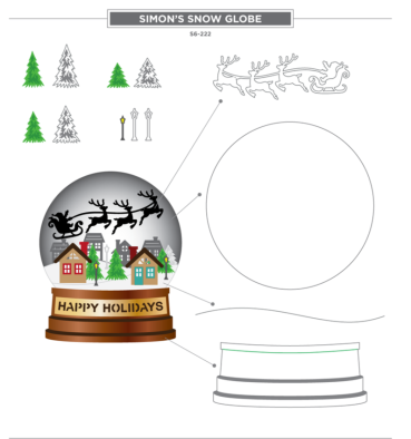 Preview: Spellbinders Simon's Snow Globe Etched Dies