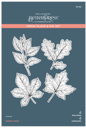 Preview: Spellbinders Press Plate & Die Set Autumn Leaves
