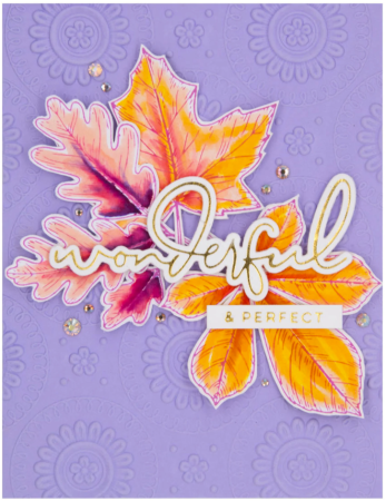 Preview: Spellbinders Press Plate & Die Set Autumn Leaves