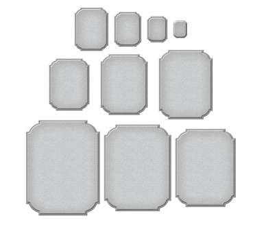 Spellbinders Notched Corner Frames Etched Dies