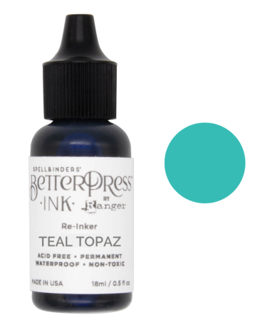 Spellbinder Better Press Ink Reinker Teal Topaz