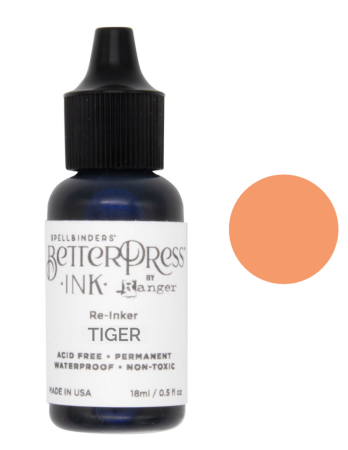 Spellbinder Better Press Ink Reinker Teal Tiger