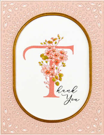 Preview: Spellbinders Press Plate Every Occasion Floral T and Sentiment