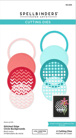 Preview: Spellbinders Stitched Edge Circle Backgrounds Etched Dies