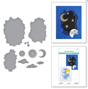 Preview: Spellbinders Tunnel Clouds Etched Dies