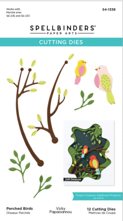 Preview: Spellbinders Perched Birds Etched Dies