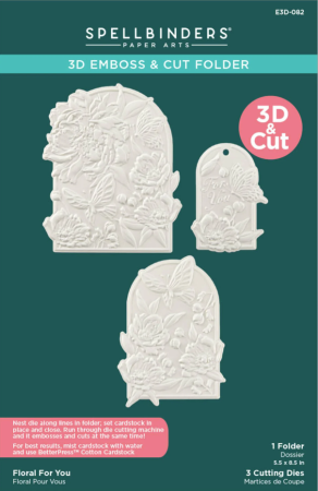 Preview: Spellbinders Floral For You 3D Emboss & Cut Folder