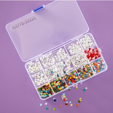 Spellbinders Bestie Alphabet Beads Press Plate 6 Die Set