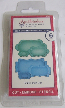 Spellbinders Shapeabilities Die D-Lites Petite Labels One