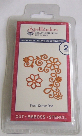 Spellbinders Shapeabilities Die D-Lites Floral Corner One