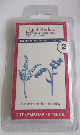 Spellbinders Shapeabilities Die D-Lites Blue Bells and Lily of the Valley