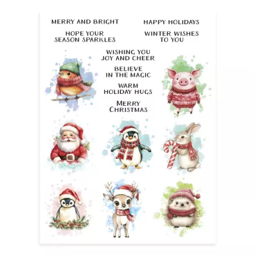 Preview: Spellbinders Rub-On Sheets Holiday Magic