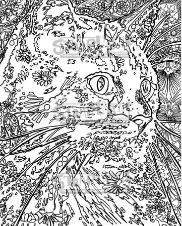Preview: Stamplistic Ablösbarer Stempel Cushion Rubber Cling Stamp Felis
