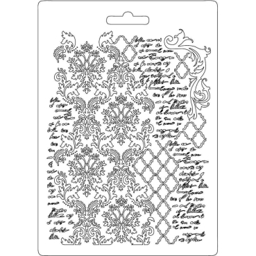 Stamperia Soft Mould A5 Texture with Scriptures