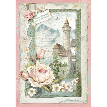 Stamperia Rice Paper A4 Castle Fantasy