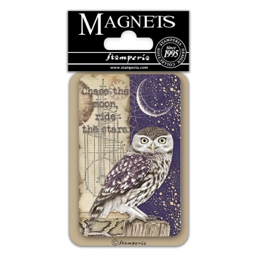 Stamperia Magnet 8 x 5.5 cm Owl