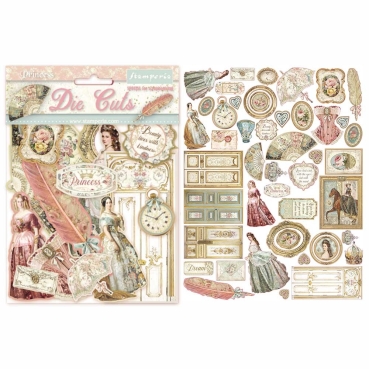 Stamperia Die Cuts Ausstanzungen sortiert Princess