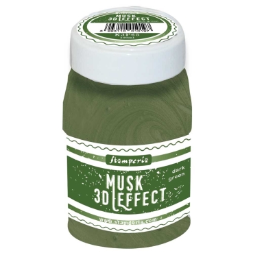 Stamperia 3D Musk effect 100 ml Dark Green