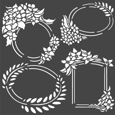 Stamperia Thick Stencil 18 x 18 Labels