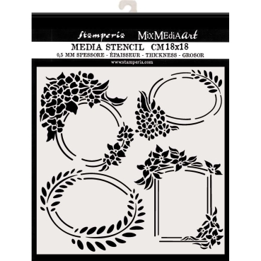 Preview: Stamperia Thick Stencil 18 x 18 Labels
