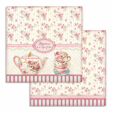 Stamperia Doppelseitiges Papier Cup of Tea