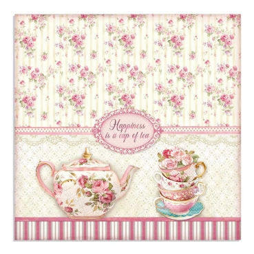 Preview: Stamperia Doppelseitiges Papier Cup of Tea