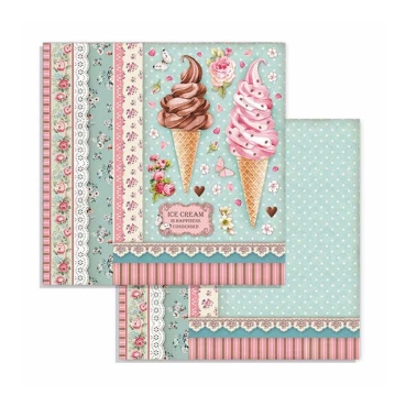 Stamperia Block Small mit 10 doppelseitig bedruckten Papieren Sweety