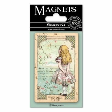 Stamperia Magnet 8 x 5.5 cm Alice