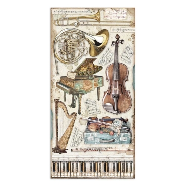 Stamperia 6 x 12 Inch Paper Pack Doppelseitiges Papier Passion