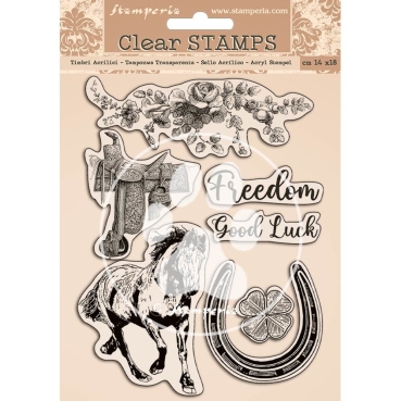 Acrylic Stamp Acrylstempel Romantic Horse